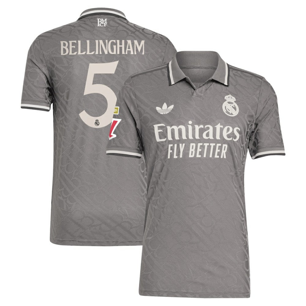 Adidas Jude Bellingham Real Madrid Originals 2024/25 Third Player Jerseys - Charcoal