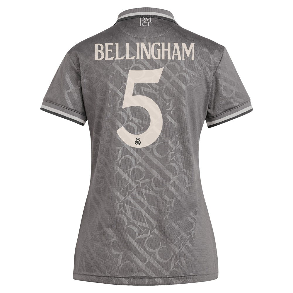Adidas Jude Bellingham Real Madrid Originals Women's 2024/25 Third Replica Player Jerseys - Charcoal
