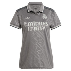 Adidas Vini Jr. Real Madrid Originals Women's 2024/25 Third Replica Player Jerseys - Charcoal
