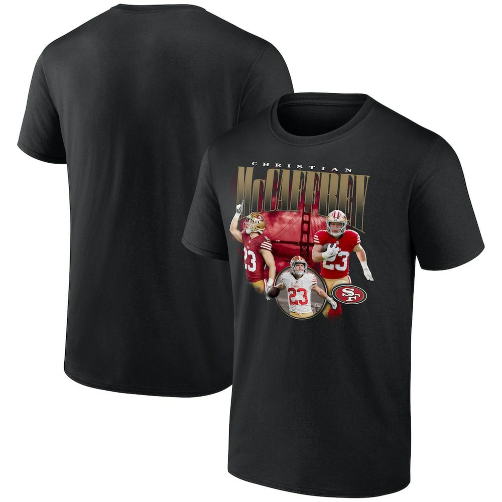 Christian McCaffrey San Francisco 49ers Notorious Player Graphic T-Shirt Black - Fanatics