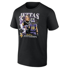 Justin Jefferson Minnesota Vikings Notorious Player Graphic T-Shirt Black - Fanatics