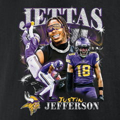 Justin Jefferson Minnesota Vikings Notorious Player Graphic T-Shirt Black - Fanatics