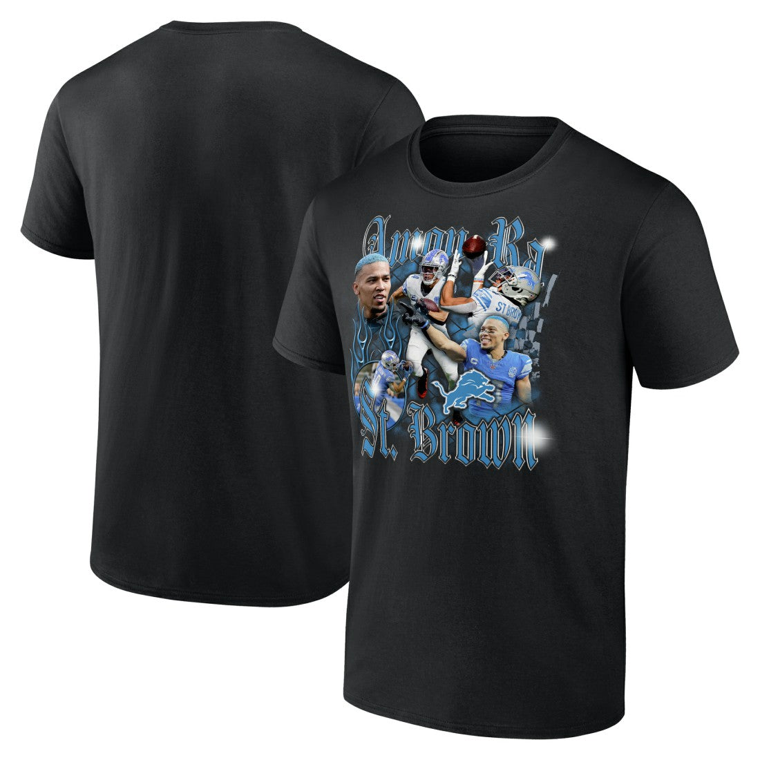 Amon-Ra St. Brown Detroit Lions Notorious Player Graphic T-Shirt Black - Fanatics