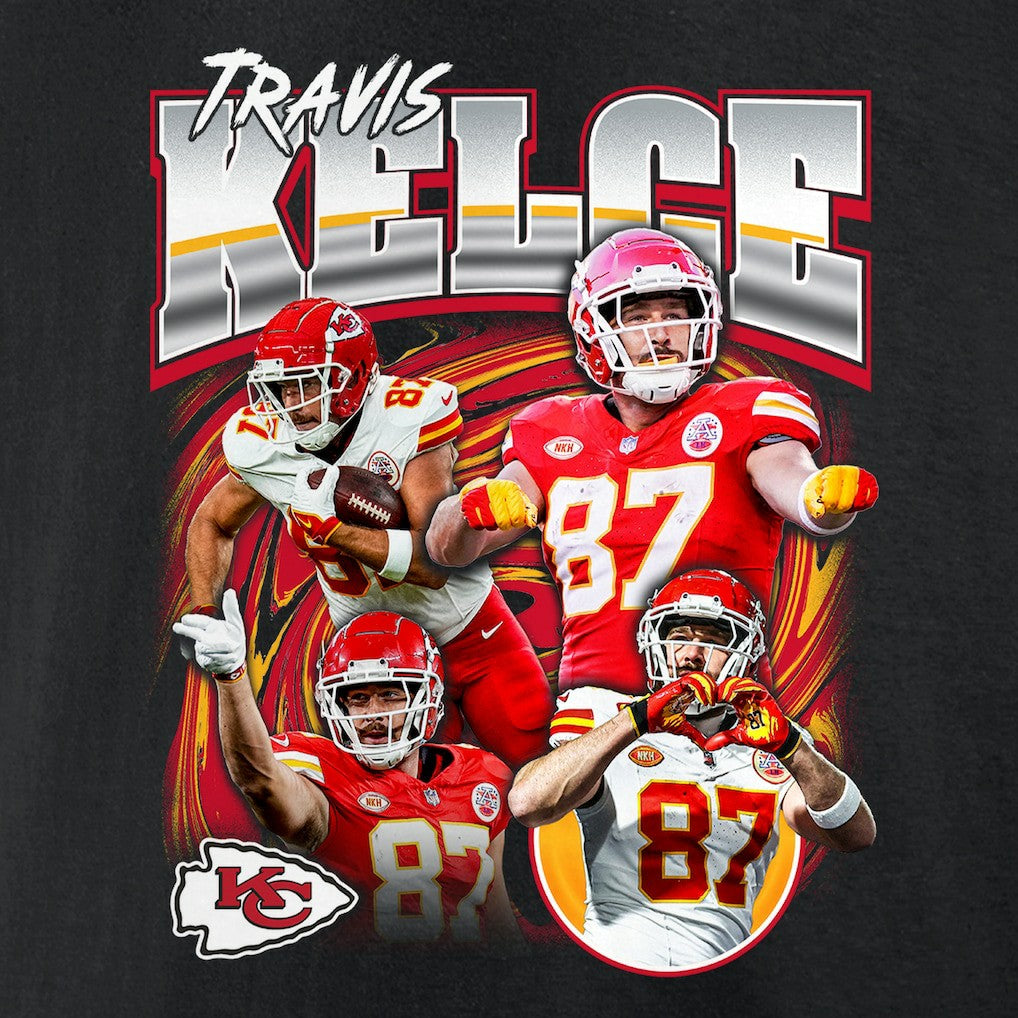 Travis Kelce Kansas City Chiefs Notorious Player Graphic T-Shirt Black - Fanatics