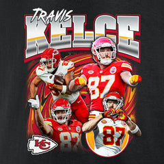 Travis Kelce Kansas City Chiefs Notorious Player Graphic T-Shirt Black - Fanatics