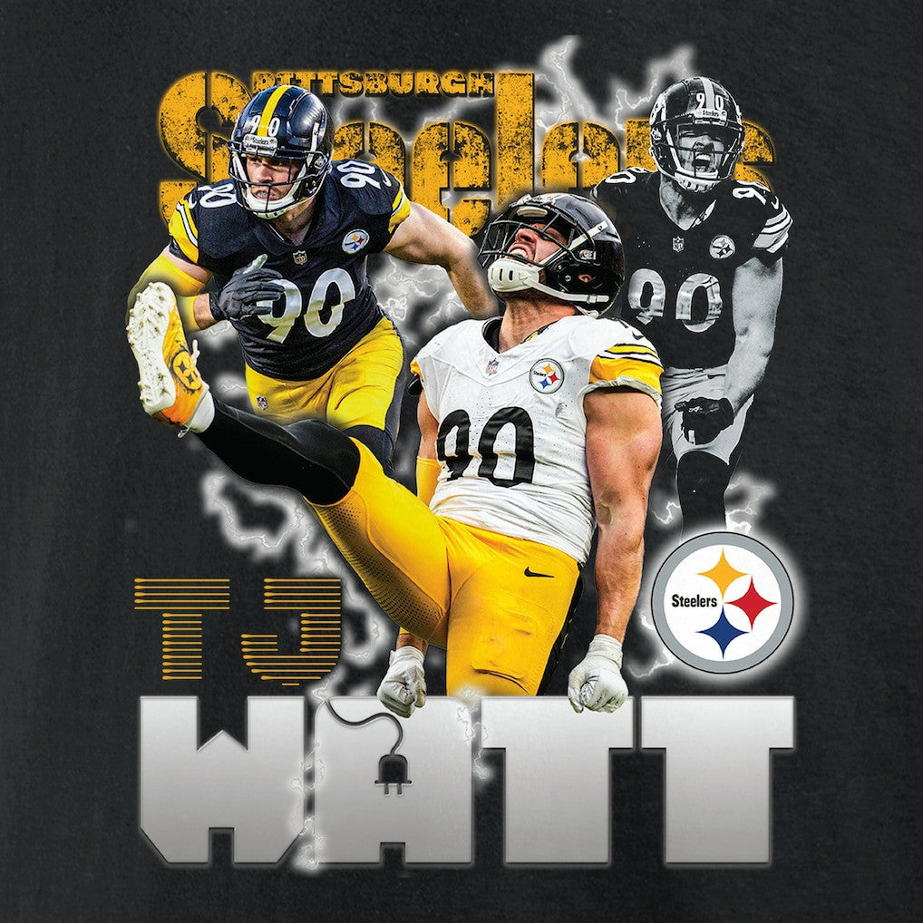 T.J. Watt Pittsburgh Steelers Notorious Player Graphic T-Shirt Black - Fanatics