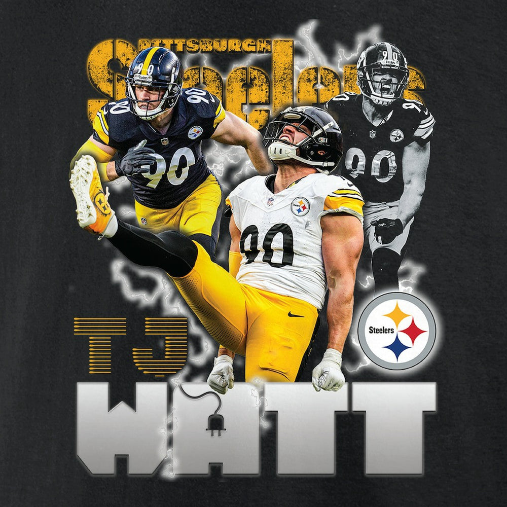 T.J. Watt Pittsburgh Steelers Notorious Player Graphic T-Shirt Black - Fanatics