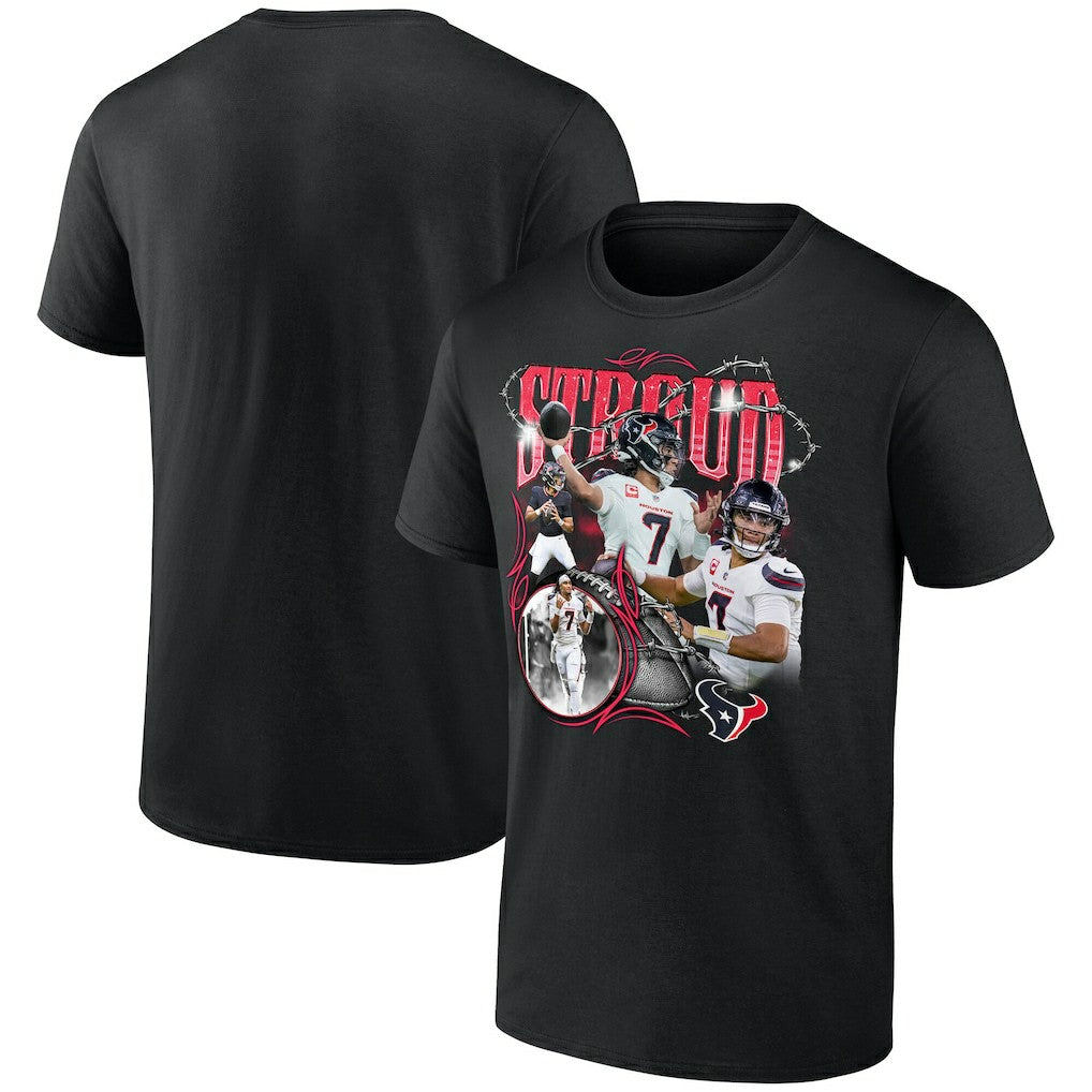 C.J. Stroud Houston Texans Notorious Player Graphic T-Shirt Black - Fanatics