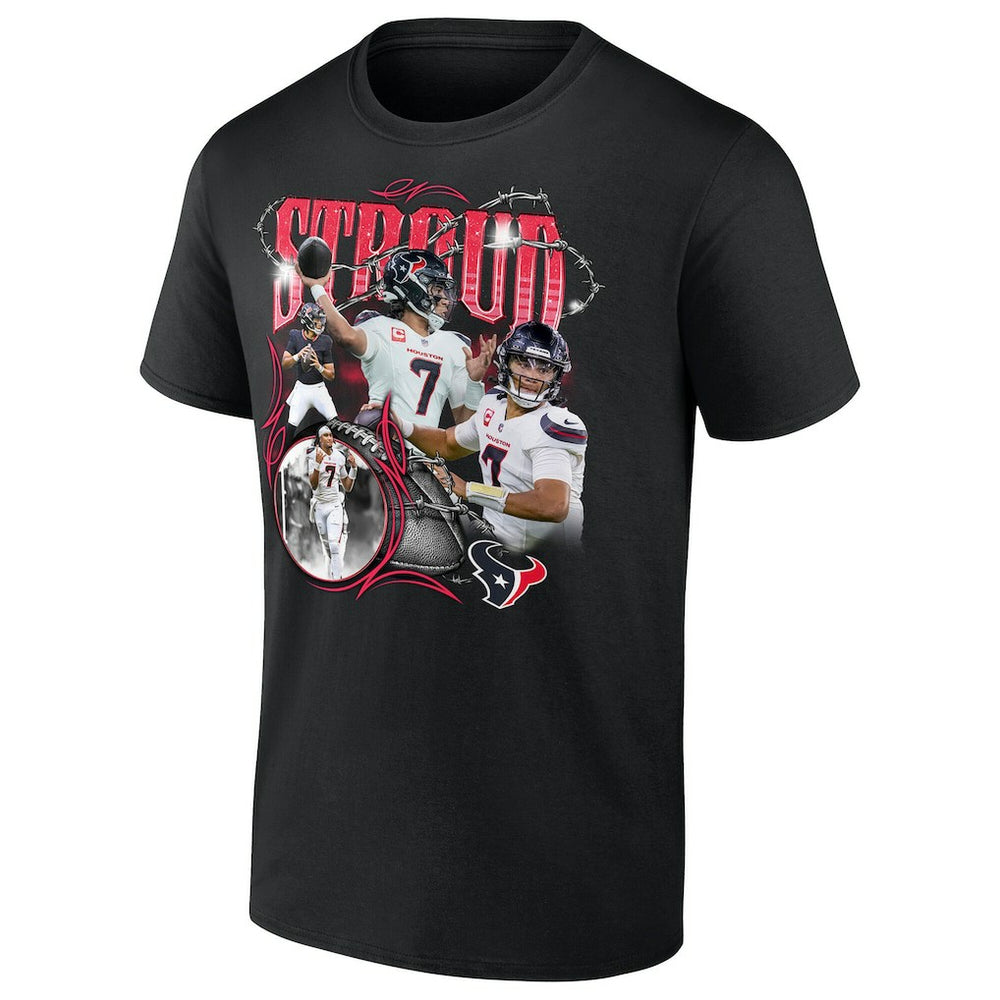C.J. Stroud Houston Texans Notorious Player Graphic T-Shirt Black - Fanatics