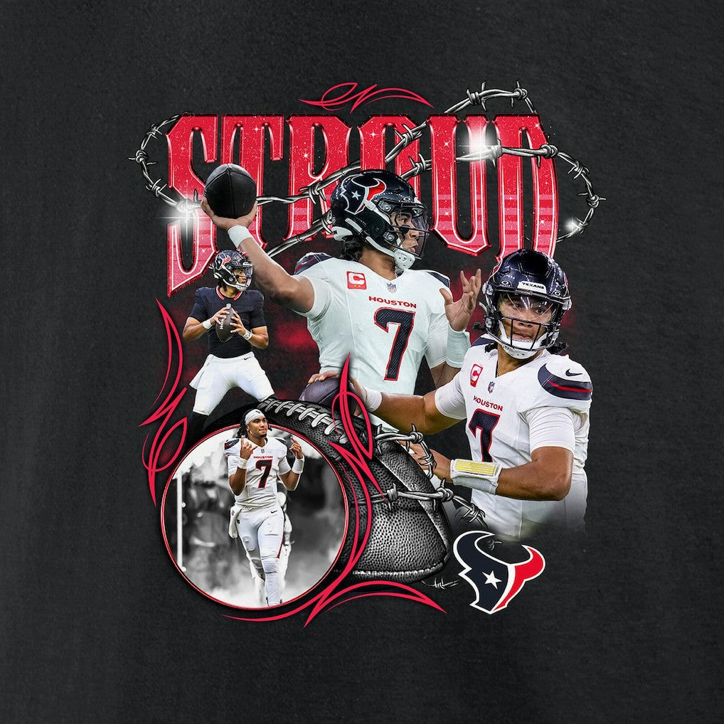 C.J. Stroud Houston Texans Notorious Player Graphic T-Shirt Black - Fanatics