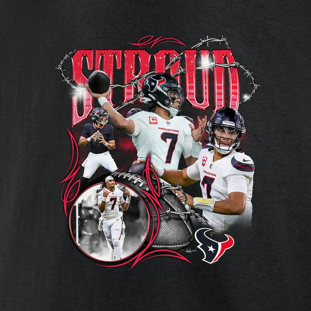 C.J. Stroud Houston Texans Notorious Player Graphic T-Shirt Black - Fanatics