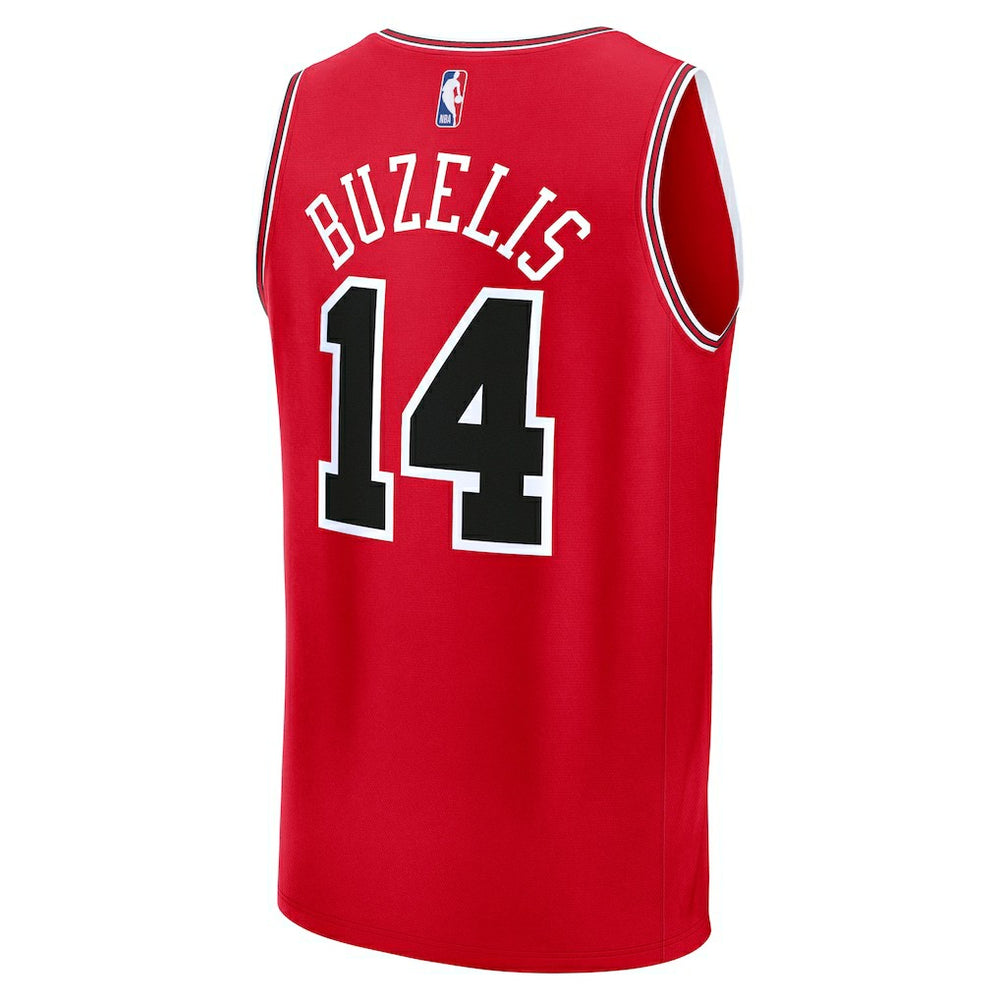 Fanatics - Matas Buzelis Chicago Bulls Fast Break Replica Player Jersey - Icon Editi- Red