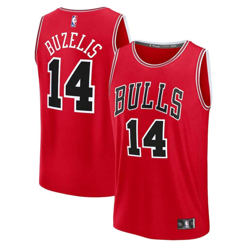 Fanatics - Matas Buzelis Chicago Bulls Youth Fast Break Replica Player Jersey - Icon Editi- Red