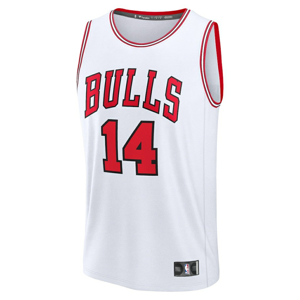 Fanatics - Matas Buzelis Chicago Bulls Youth Fast Break Replica Player Jersey - Associati- White Edition