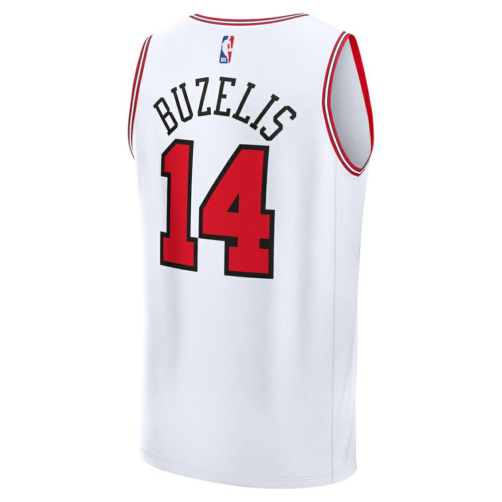 Fanatics - Matas Buzelis Chicago Bulls Youth Fast Break Replica Player Jersey - Associati- White Edition