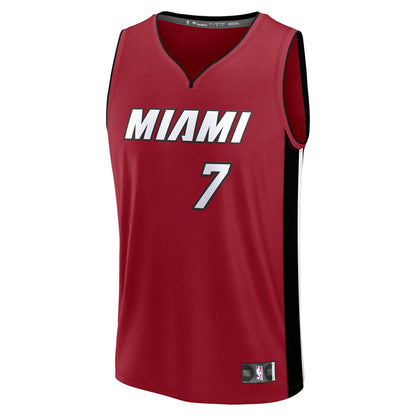 Kel'el Ware Miami Heat Youth Fast Break Player Jersey - Statement Edition - Red | NBA Jerseys