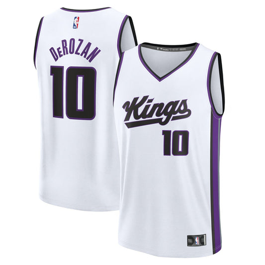 DeMar DeRozan Sacramento Kings Youth Fast Break Replica Player Jersey - Association Edition - White | NBA Jerseys