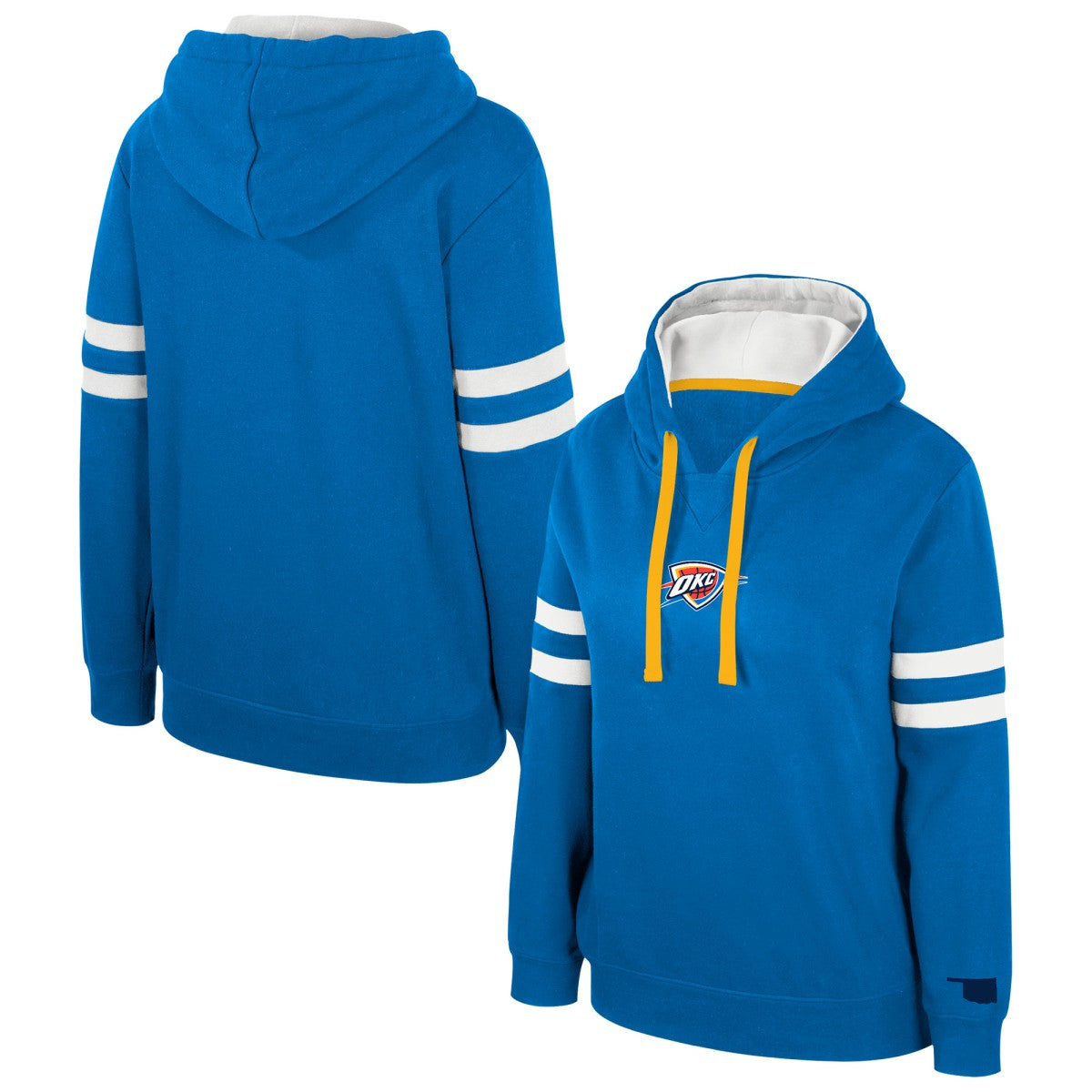 NBA - Oklahoma City Thunder Stadium Essentials Women's Road Game Pullover Hoodie - Blue
