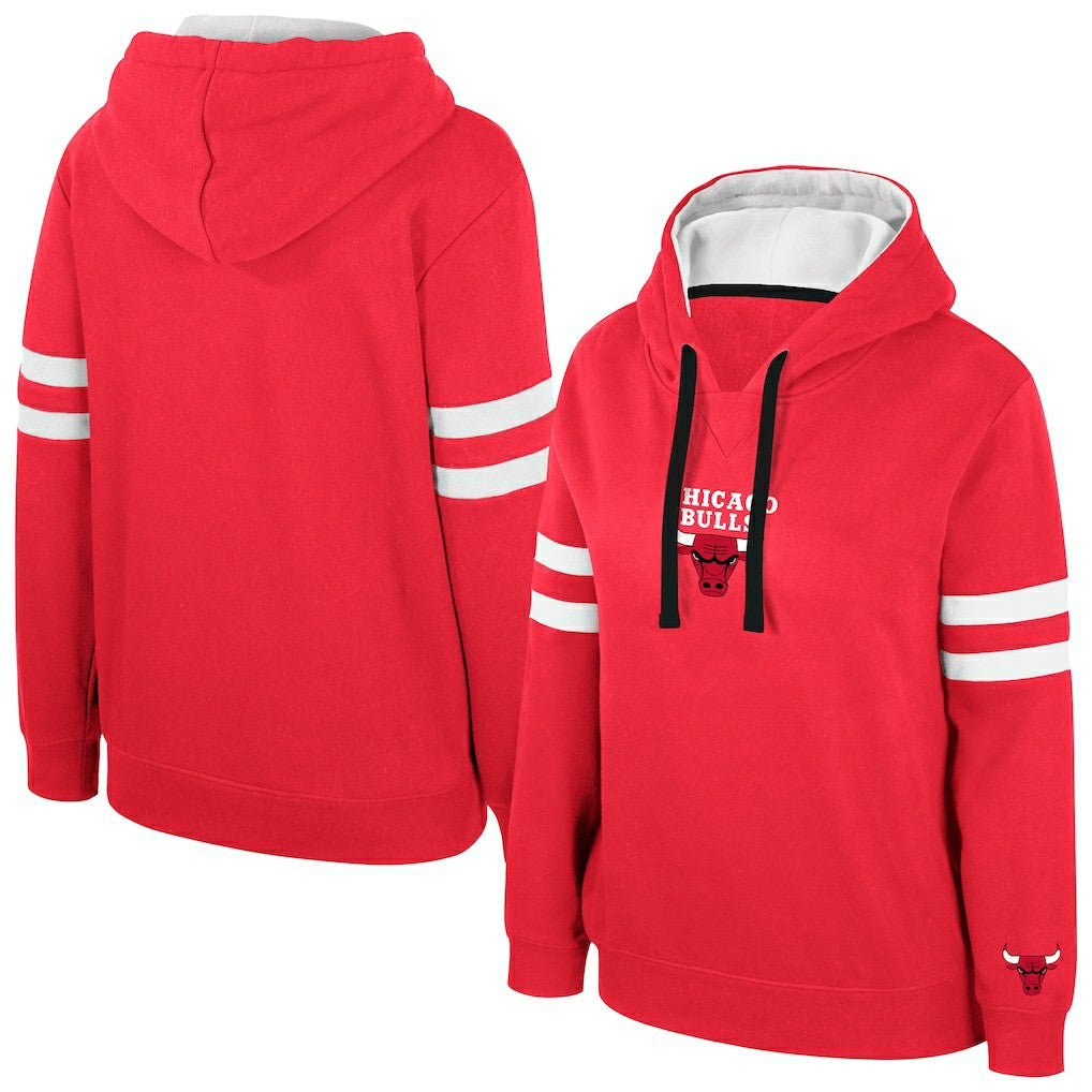 NBA - Chicago Bulls Stadium Essentials Women's Road Game Pullover Hoodie - Red