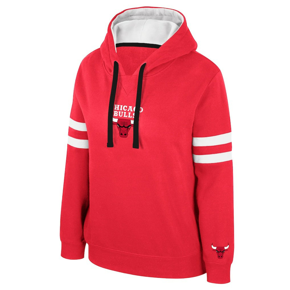 NBA - Chicago Bulls Stadium Essentials Women's Road Game Pullover Hoodie - Red