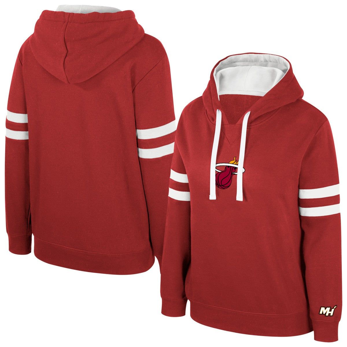 NBA - Miami Heat Stadium Essentials Women's Road Game Pullover Hoodie - Dark Red
