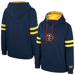 NBA - Denver Nuggets Stadium Essentials Women's Road Game Pullover Hoodie - Navy