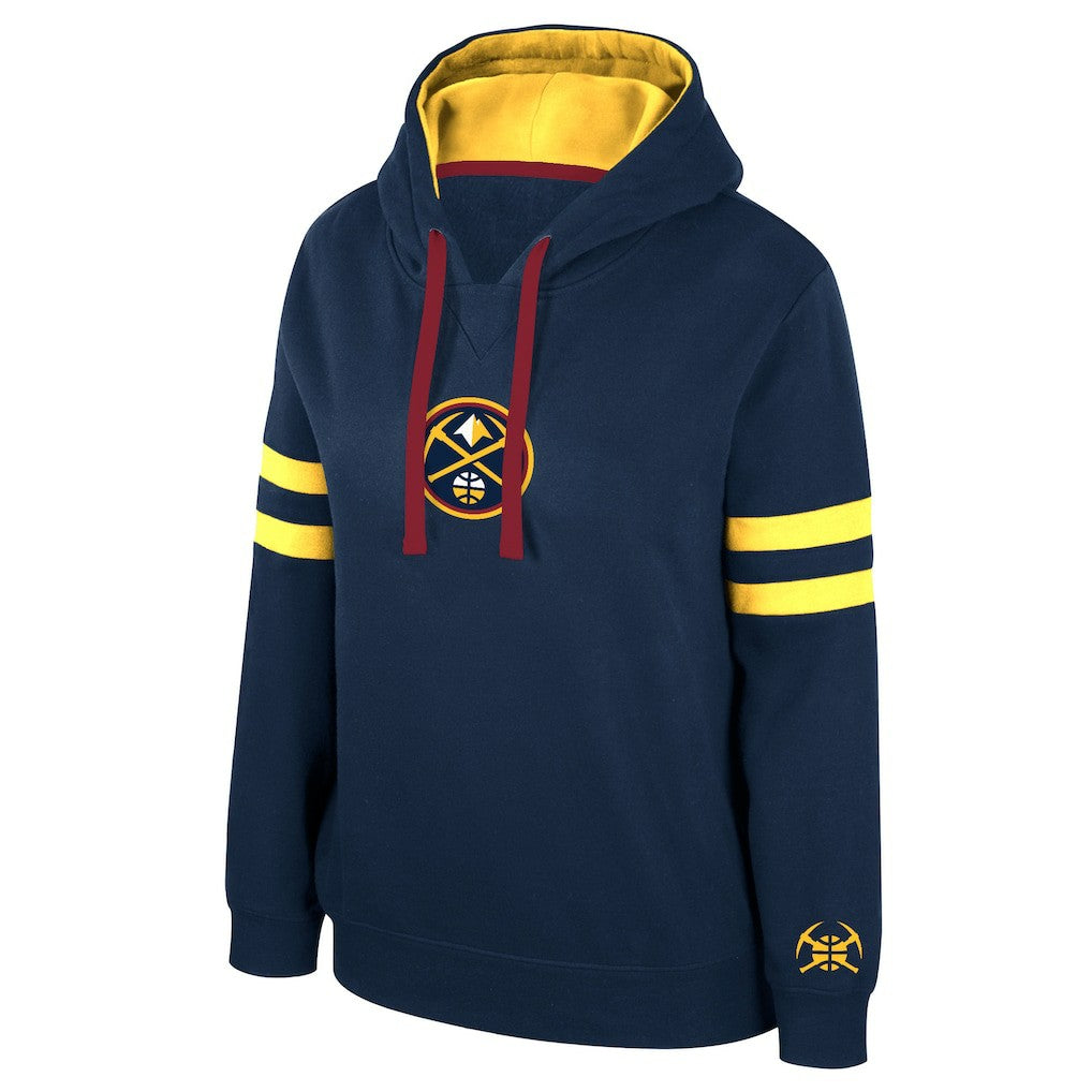 NBA - Denver Nuggets Stadium Essentials Women's Road Game Pullover Hoodie - Navy