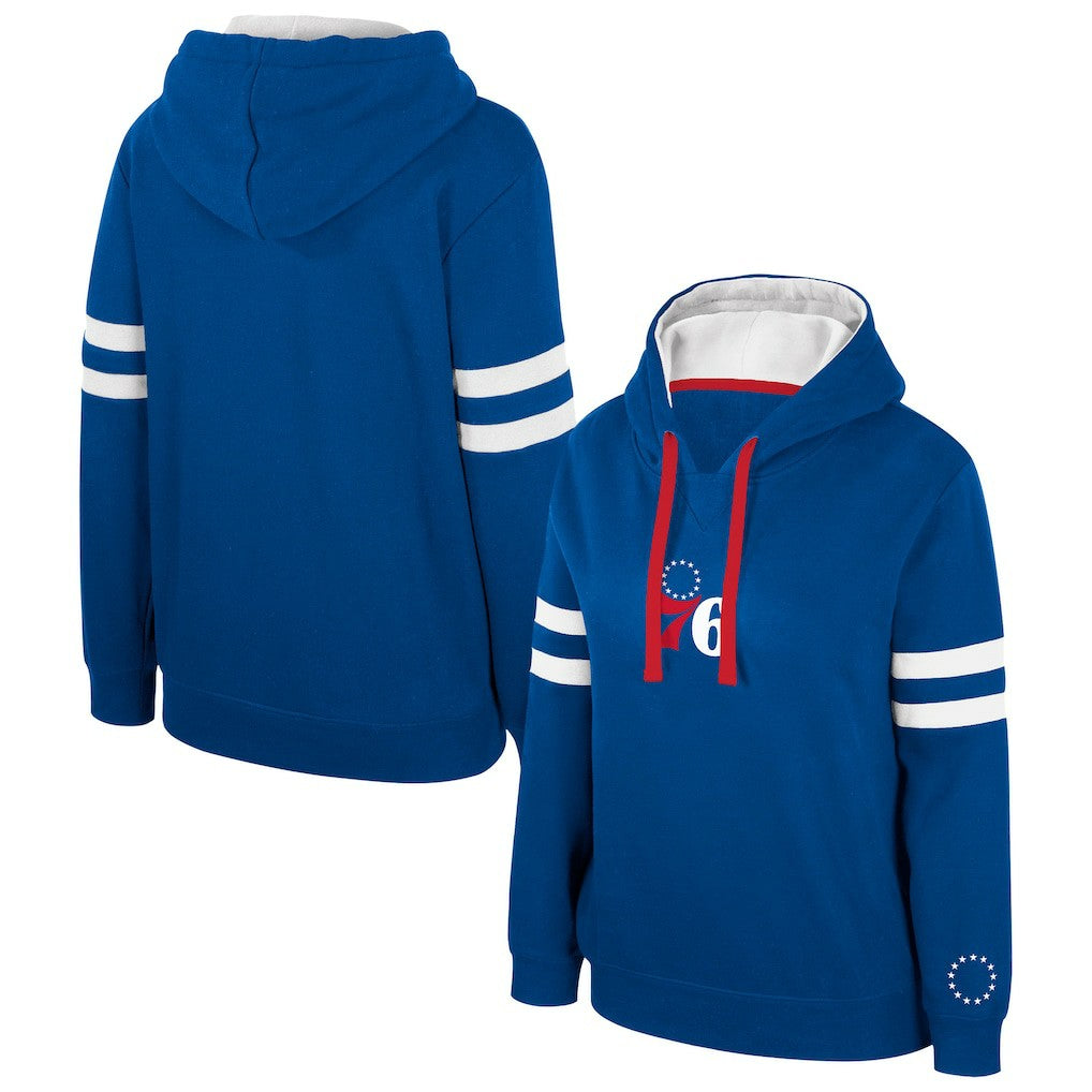 NBA - Philadelphia 76ers Stadium Essentials Women's Road Game Pullover Hoodie - Royal