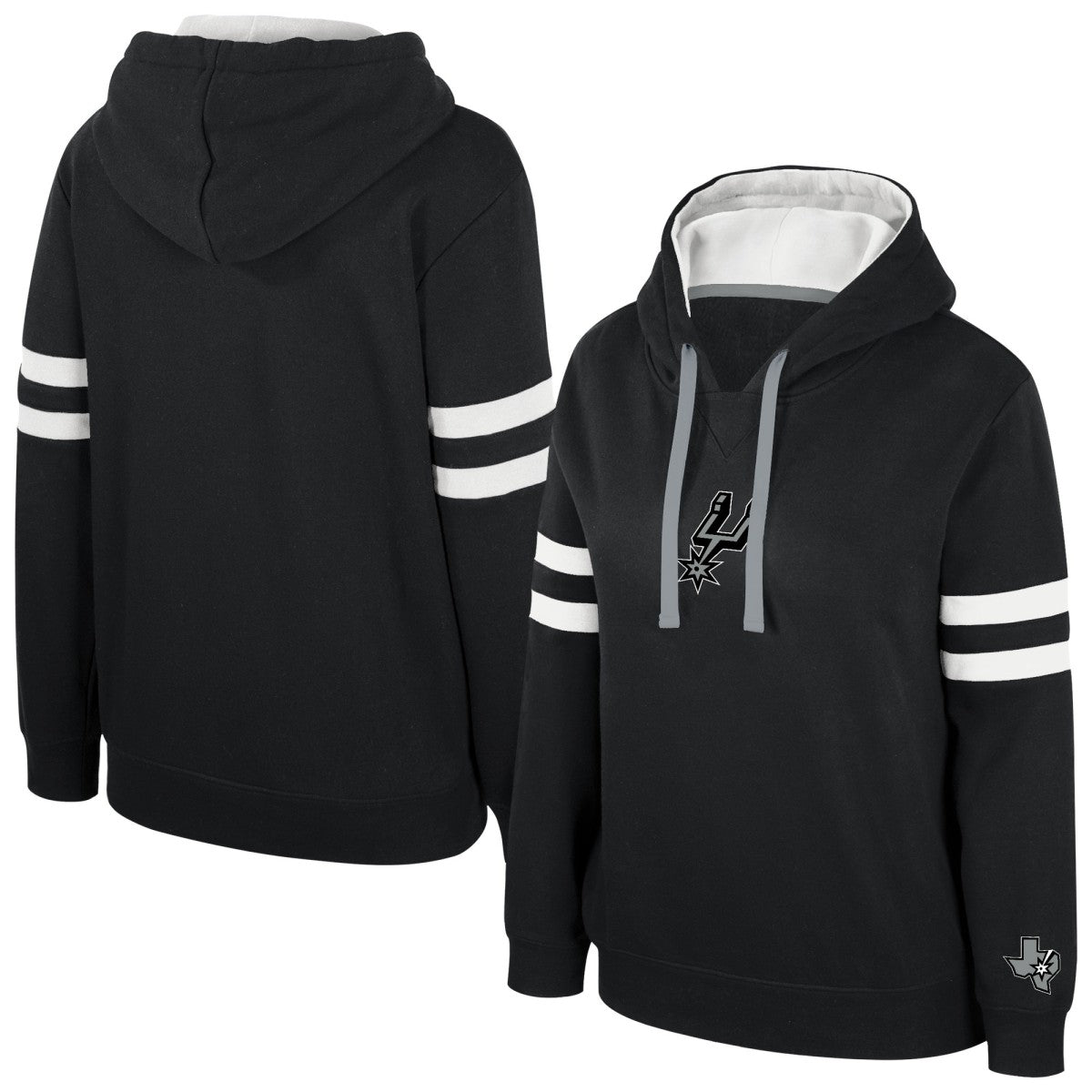 NBA - San Antonio Spurs Stadium Essentials Women's Road Game Pullover Hoodie - Black