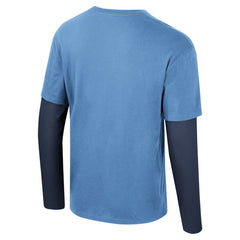 NBA - Memphis Grizzlies Stadium Essentials Unisex Spectator 2fer Long Sleeve T-Shirt - Light Blue