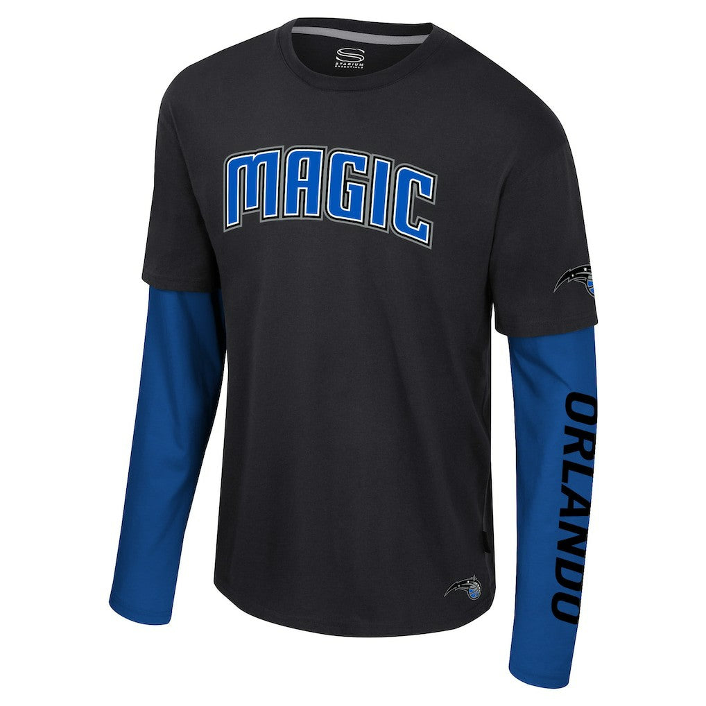 NBA - Orlando Magic Stadium Essentials Unisex Spectator 2fer Long Sleeve T-Shirt - Black