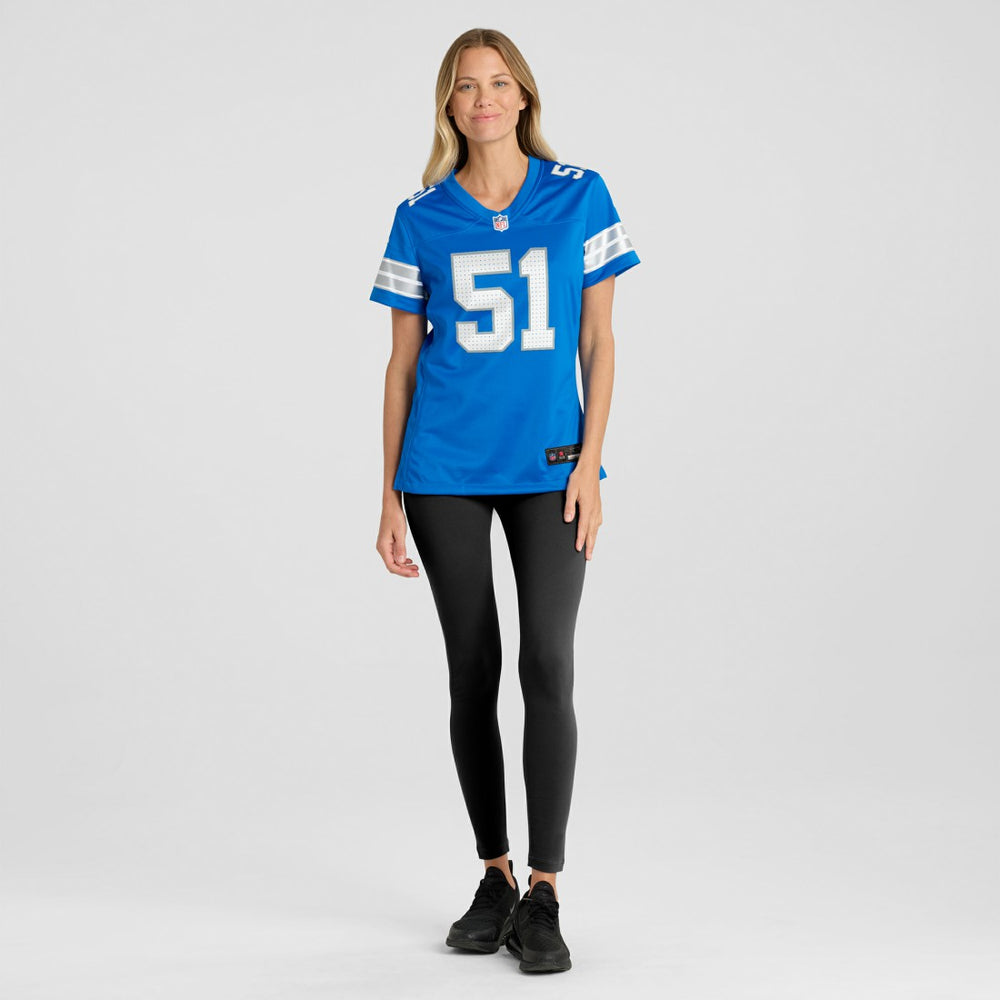 Ben Niemann Detroit Lions Women's Team Game Jersey Blue - Nike