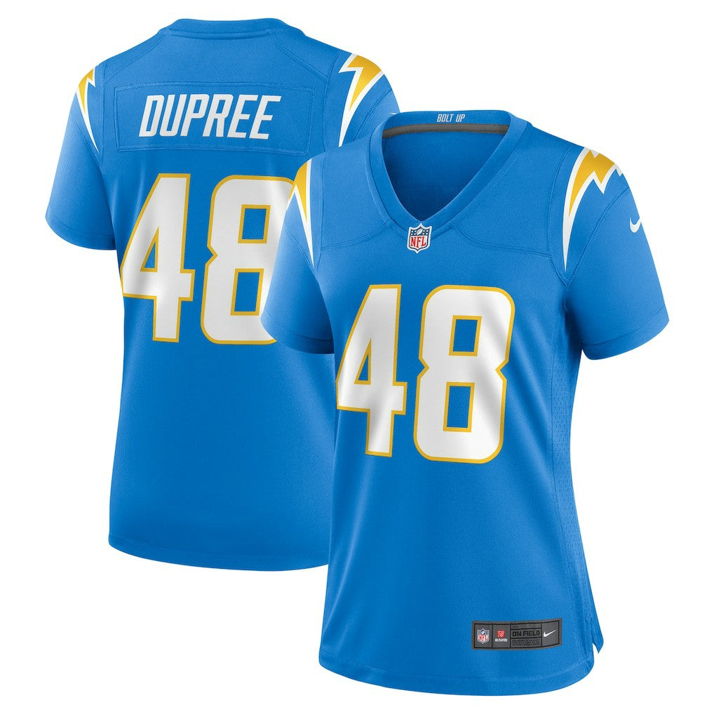 Bud Dupree Los Angeles Chargers Women's Team Game Jersey Powder Blue - Nike
