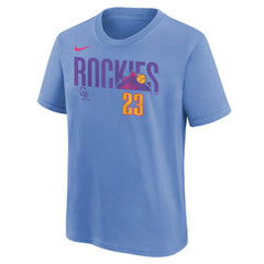 Kris Bryant Colorado Rockies Nike Youth Fuse City Connect Name & Number T-Shirt Online