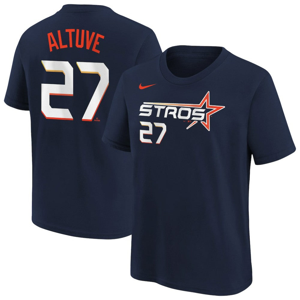 Jose Altuve Houston Astros Nike Youth Fuse City Connect Name & Number T-Shirt Lifestyle