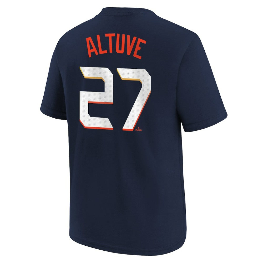 Jose Altuve Houston Astros Nike Youth Fuse City Connect Name & Number T-Shirt Lifestyle