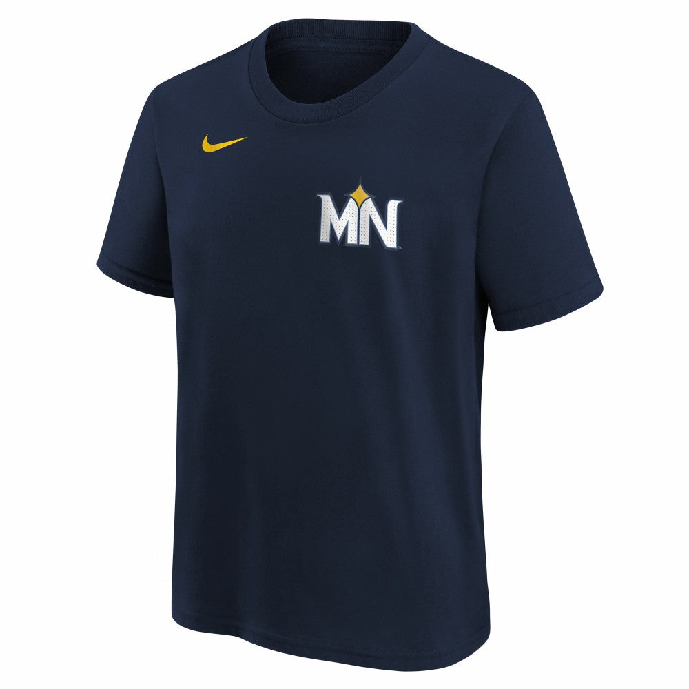 Royce Lewis Minnesota Twins Nike Youth Fuse City Connect Name & Number T-Shirt for sale