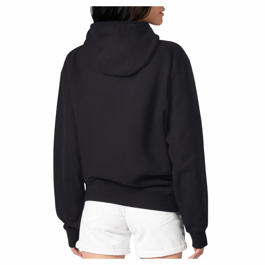 Detroit Lions G-III 4Her by Carl Banks Women's Round Team Logo Fleece Tri-Blend Pullover Hoodie Black - NFL