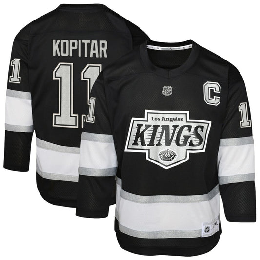 Anze Kopitar Los Angeles Kings Youth Replica Player Jersey - Black | NHL Jerseys
