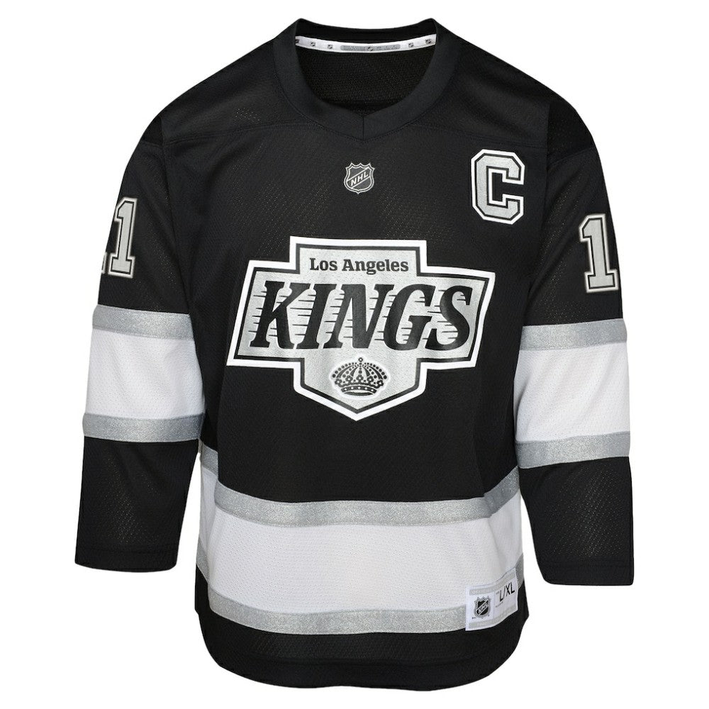 Anze Kopitar Los Angeles Kings Youth Replica Player Jersey - Black | NHL Jerseys