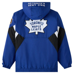 Toronto Maple Leafs - OVO x Starter Half-Zip Hooded Jacket Blue