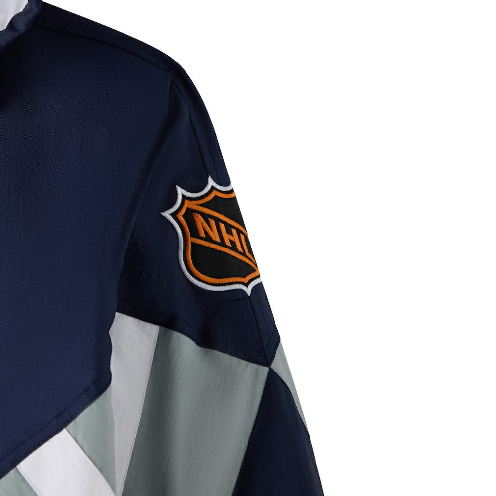 Vancouver Canucks - OVO x Starter Half-Zip Hooded Jacket Blue