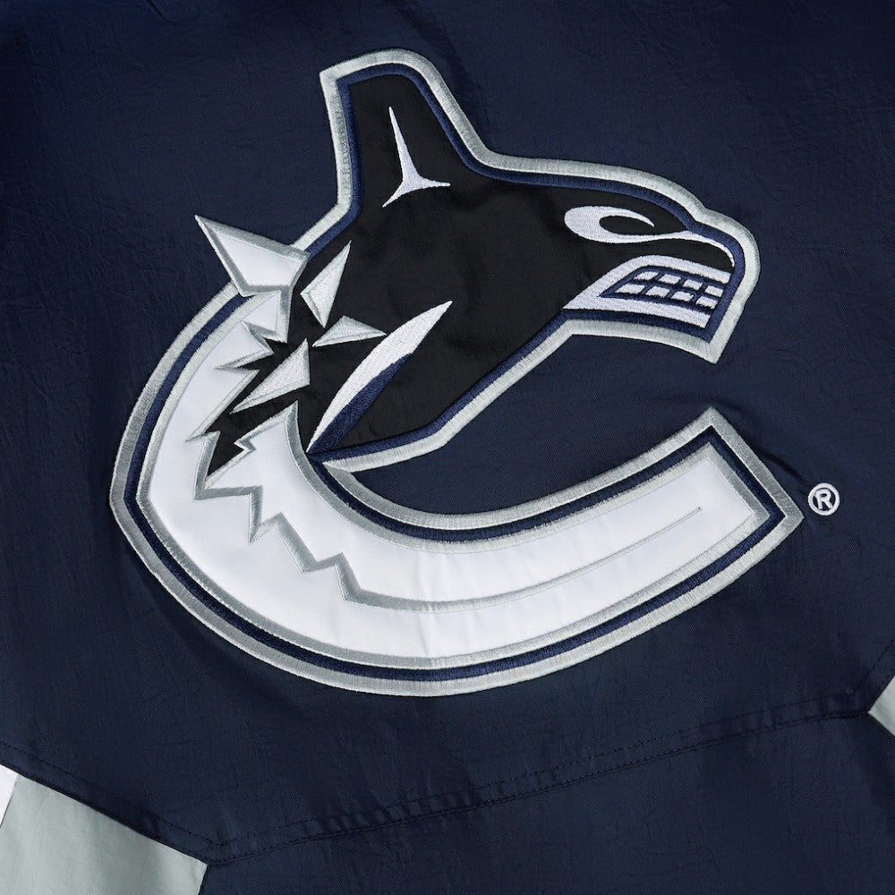 Vancouver Canucks - OVO x Starter Half-Zip Hooded Jacket Blue