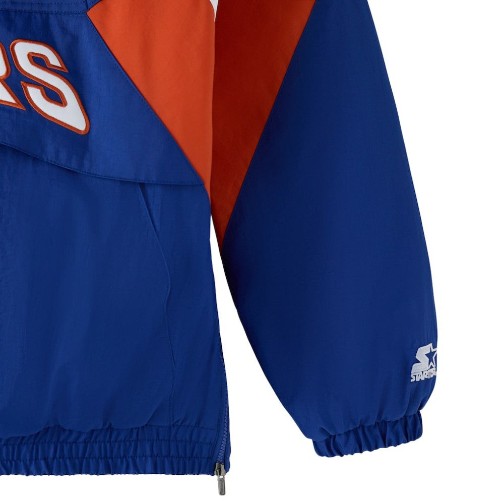 Edmonton Oilers - OVO x Starter Half-Zip Hooded Jacket Royal