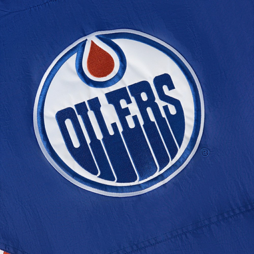 Edmonton Oilers - OVO x Starter Half-Zip Hooded Jacket Royal