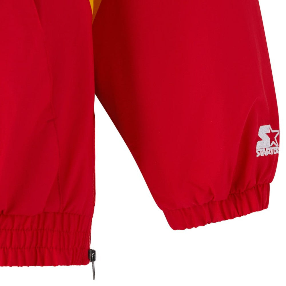 Calgary Flames - OVO x Starter Half-Zip Hooded Jacket Red