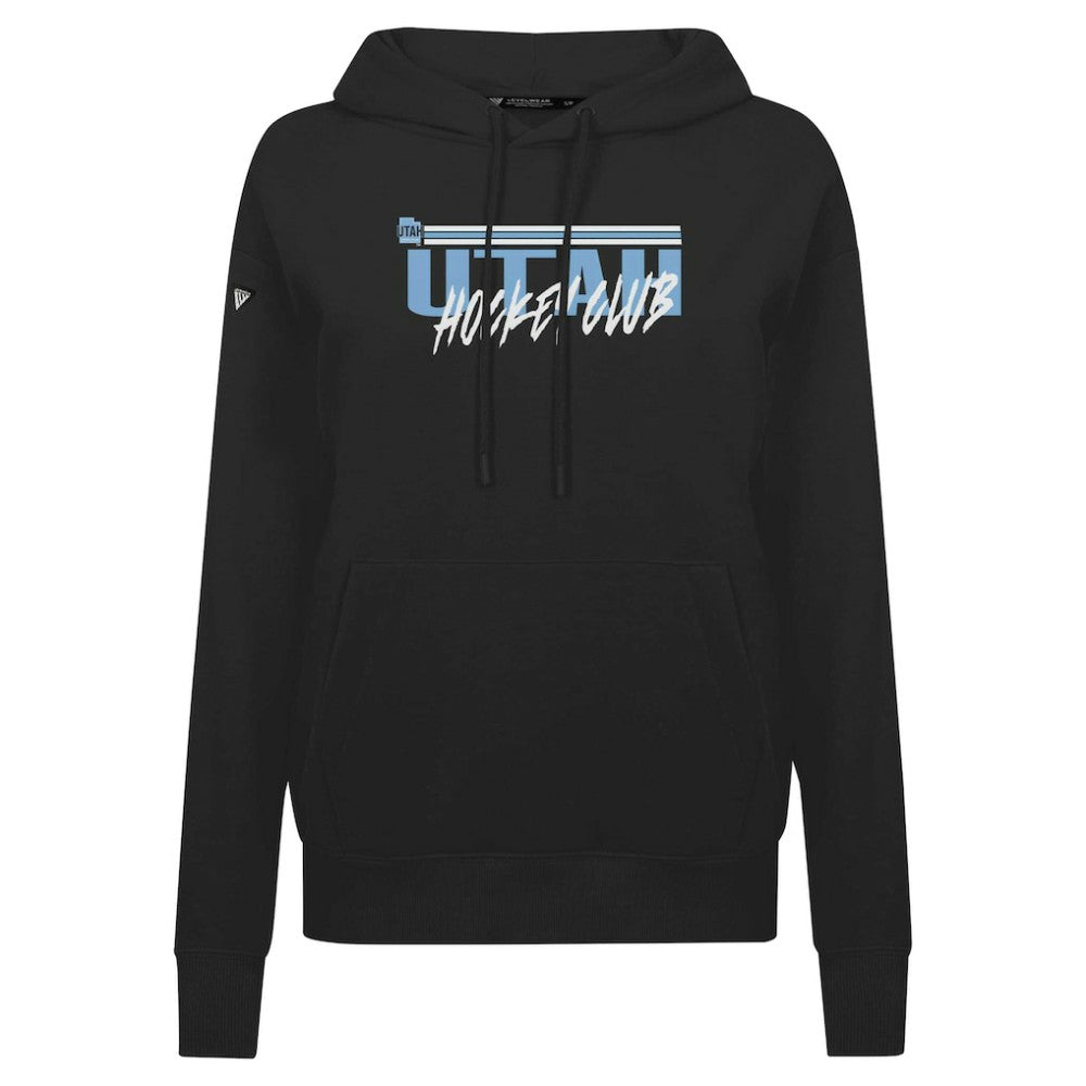 NHL Utah Levelwear Women's Adorn Etched Pullover Hoodie Black