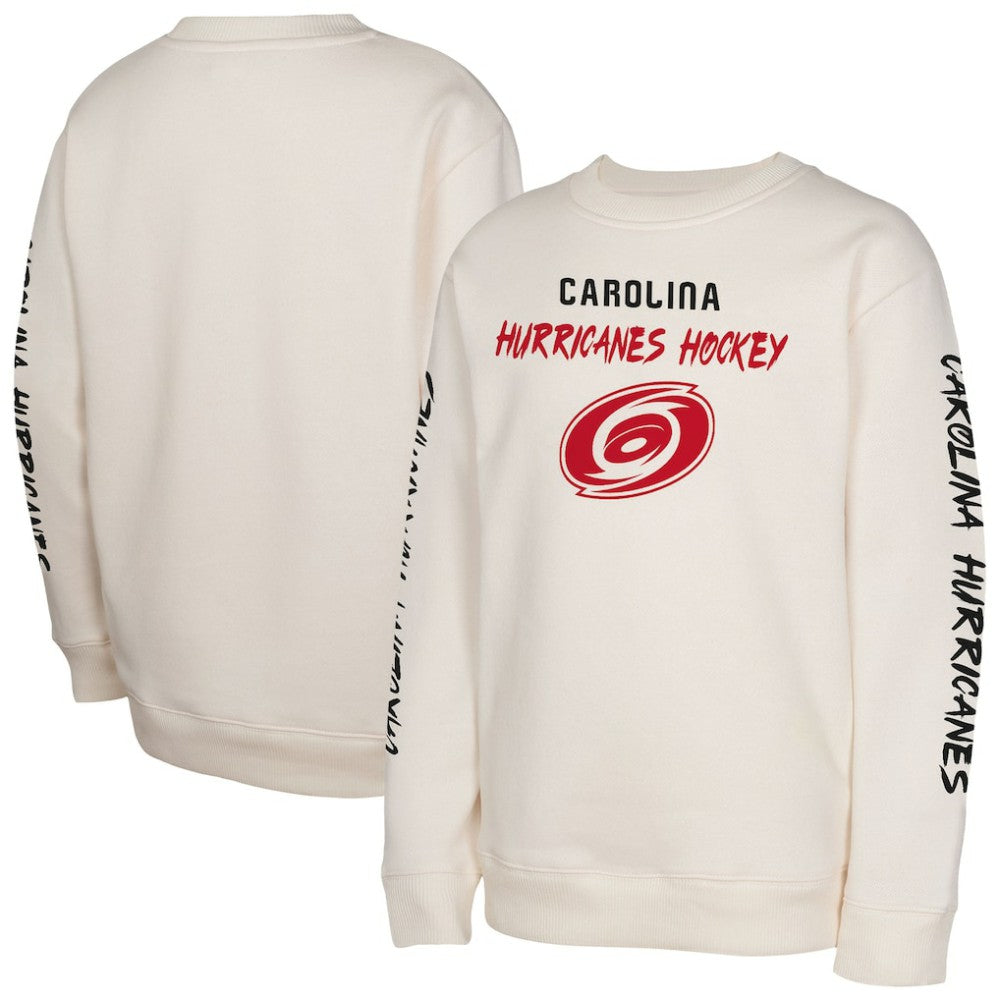 Carolina Hurricanes - Youth Star Power Pullover Sweatshirt Cream