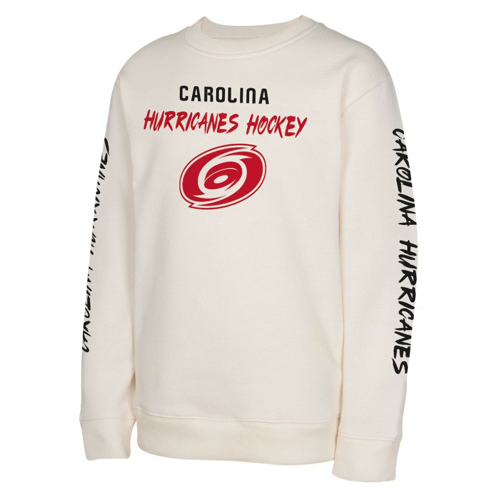 Carolina Hurricanes - Youth Star Power Pullover Sweatshirt Cream