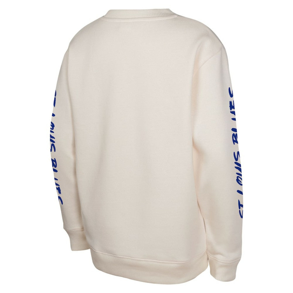 St. Louis Blues - Youth Star Power Pullover Sweatshirt Cream
